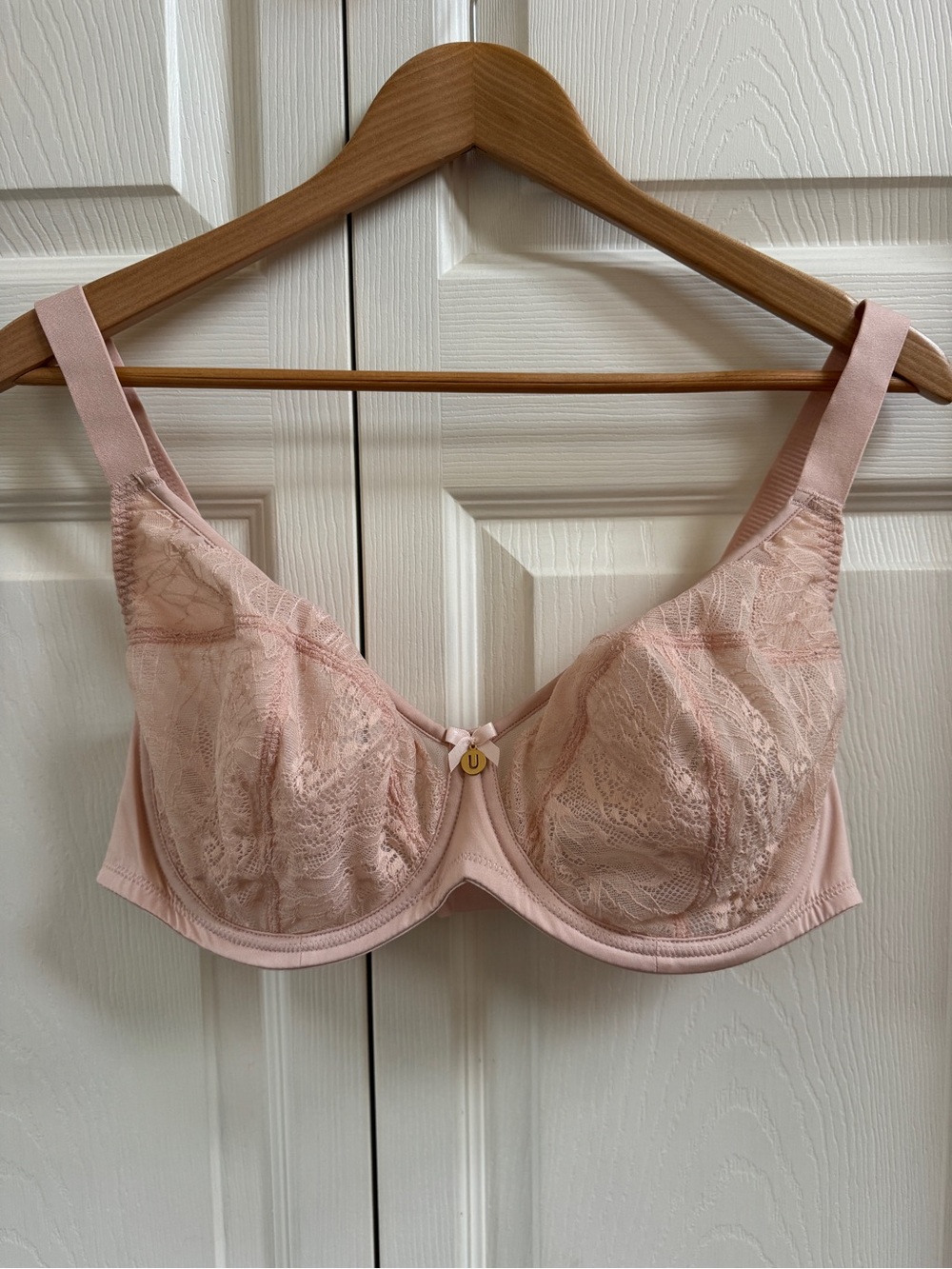 Understance Anya Sheer Lace Flexwire Bra - Powder Pink
